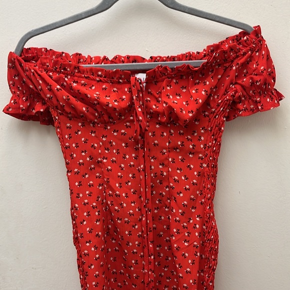 Polly Off The Shoulder Ruched Sundress Size 2 - Picture 11 of 16